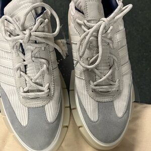 Ivy Park Beyoncé Adidas gray, white, and navy